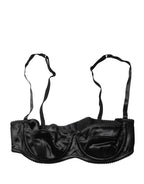 Dolce & Gabbana Black Semi-Pad Underwire Balconette Bra Underwear