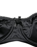 Dolce & Gabbana Black Semi-Pad Underwire Balconette Bra Underwear