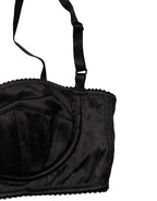 Dolce & Gabbana Black Semi-Pad Underwire Balconette Bra Underwear