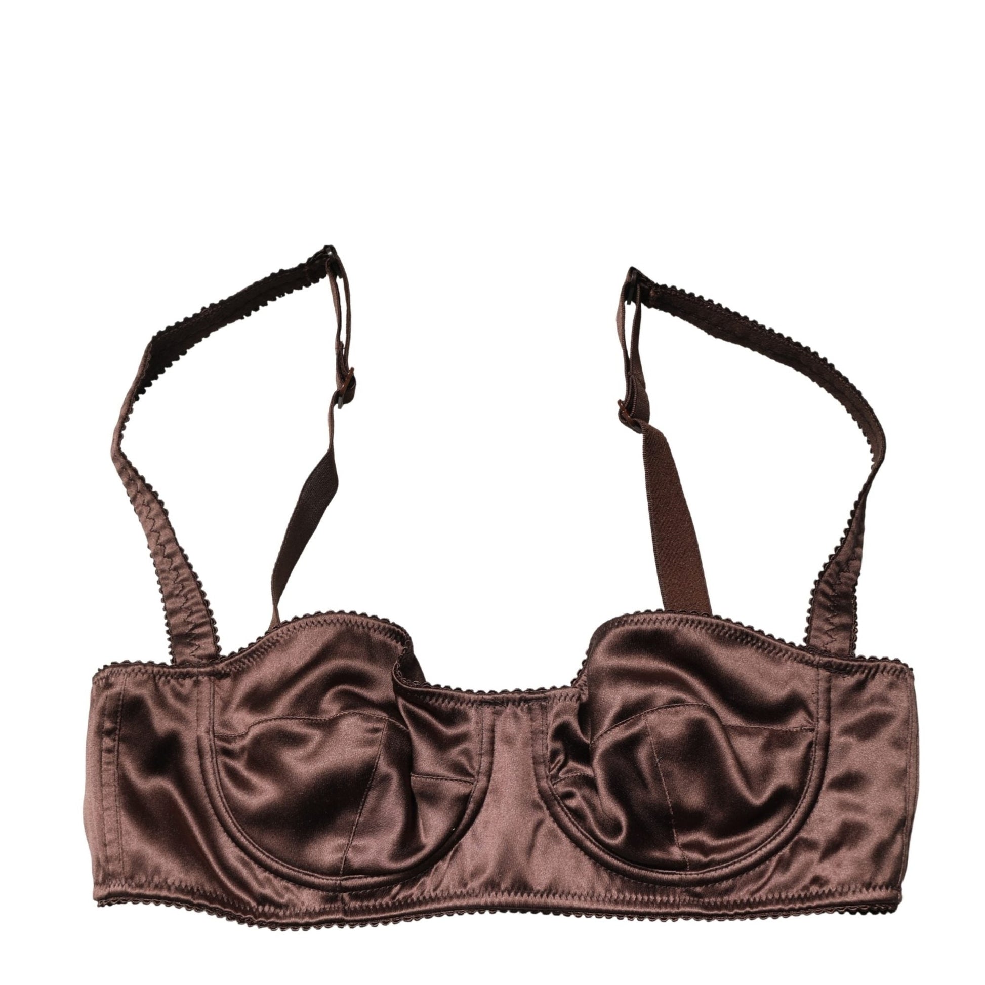 Dolce & Gabbana Brown Semi-Pad Underwire Balconette Underwear