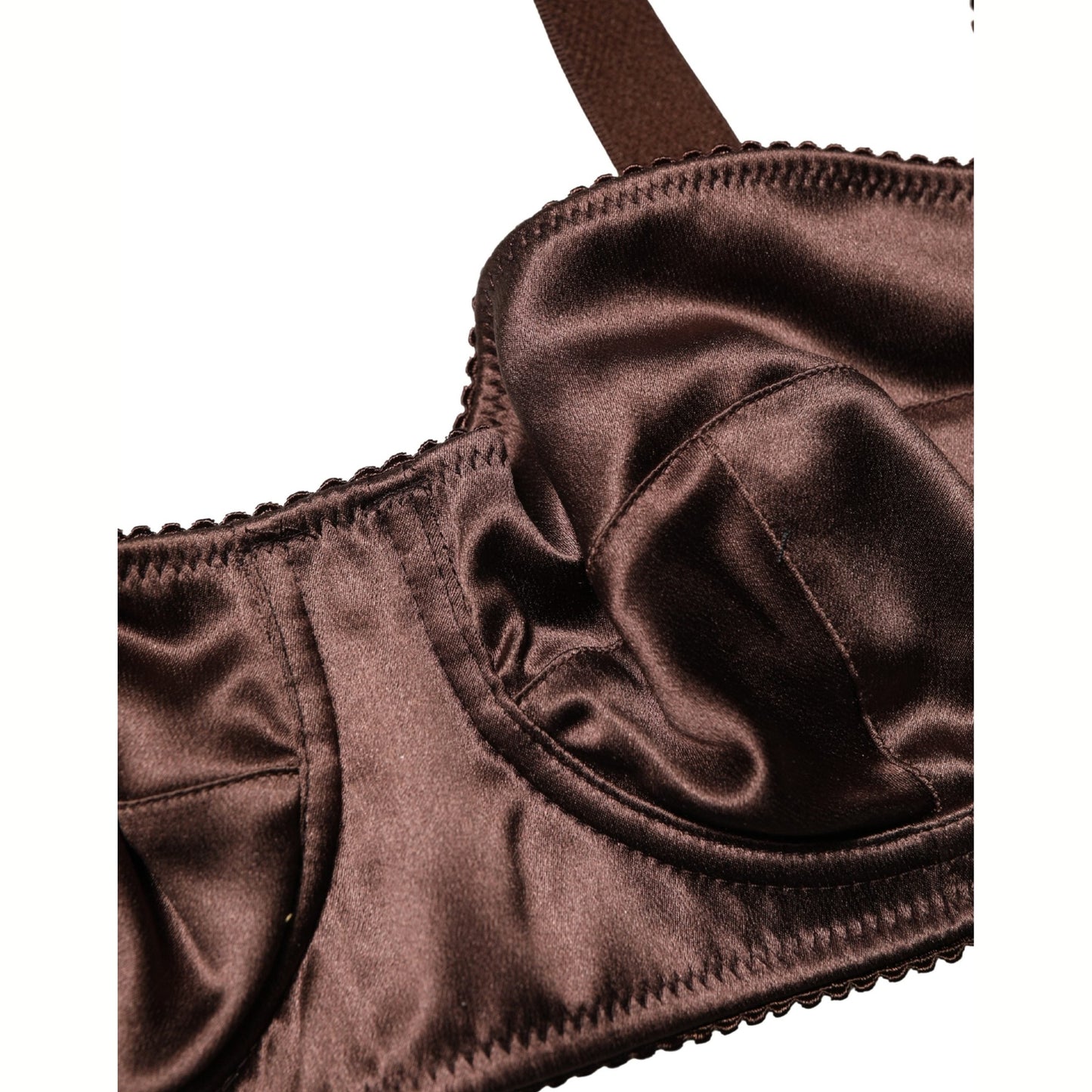 Dolce & Gabbana Brown Semi-Pad Underwire Balconette Underwear