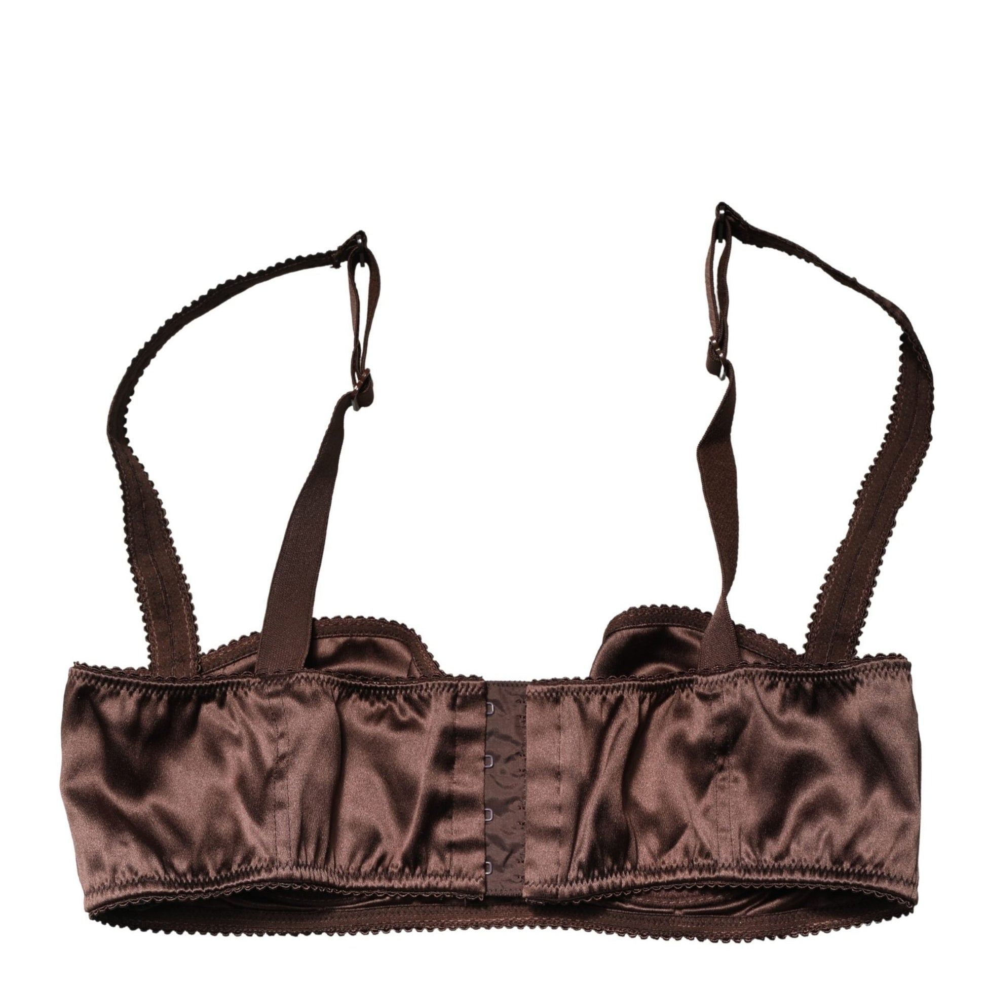 Dolce & Gabbana Brown Semi-Pad Underwire Balconette Underwear