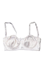 Dolce & Gabbana White Semi-Pad Underwire Balconette Bra Underwear