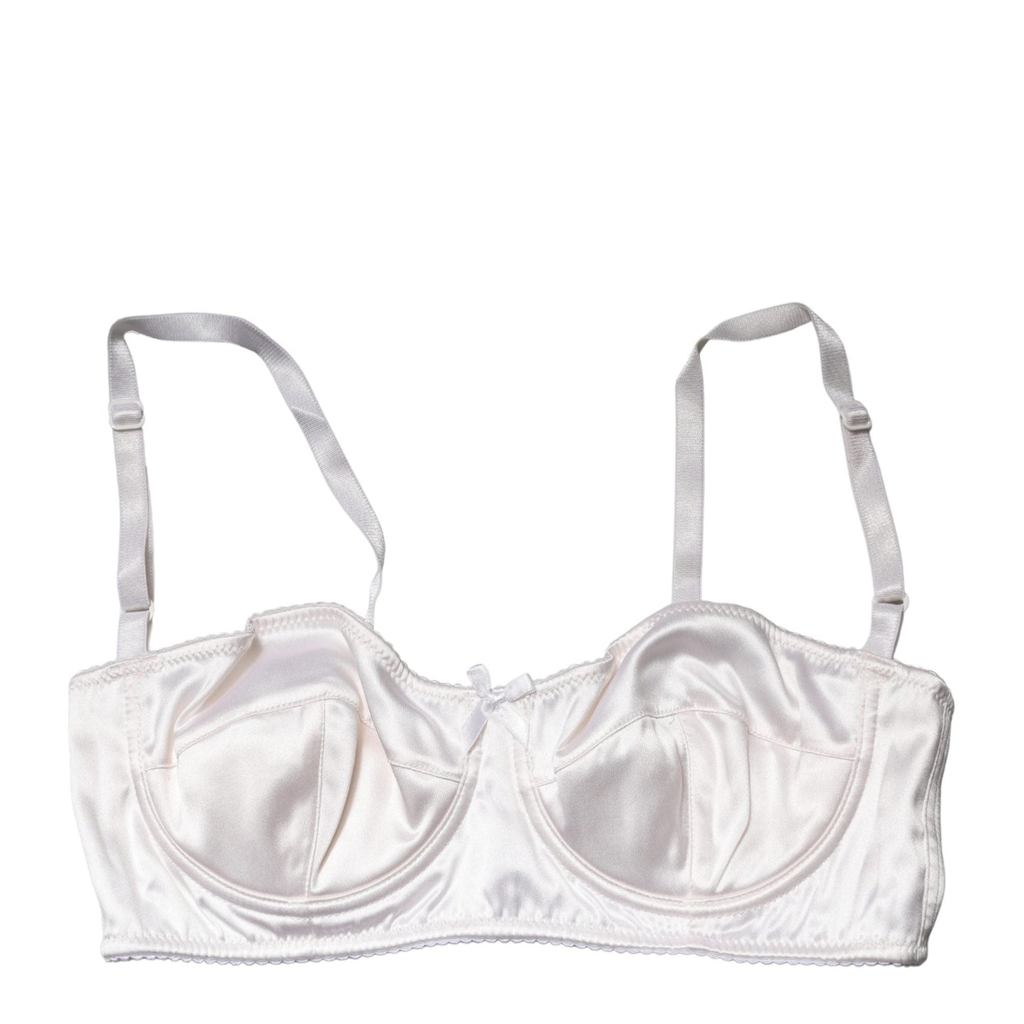 Dolce & Gabbana White Semi-Pad Underwire Balconette Bra Underwear