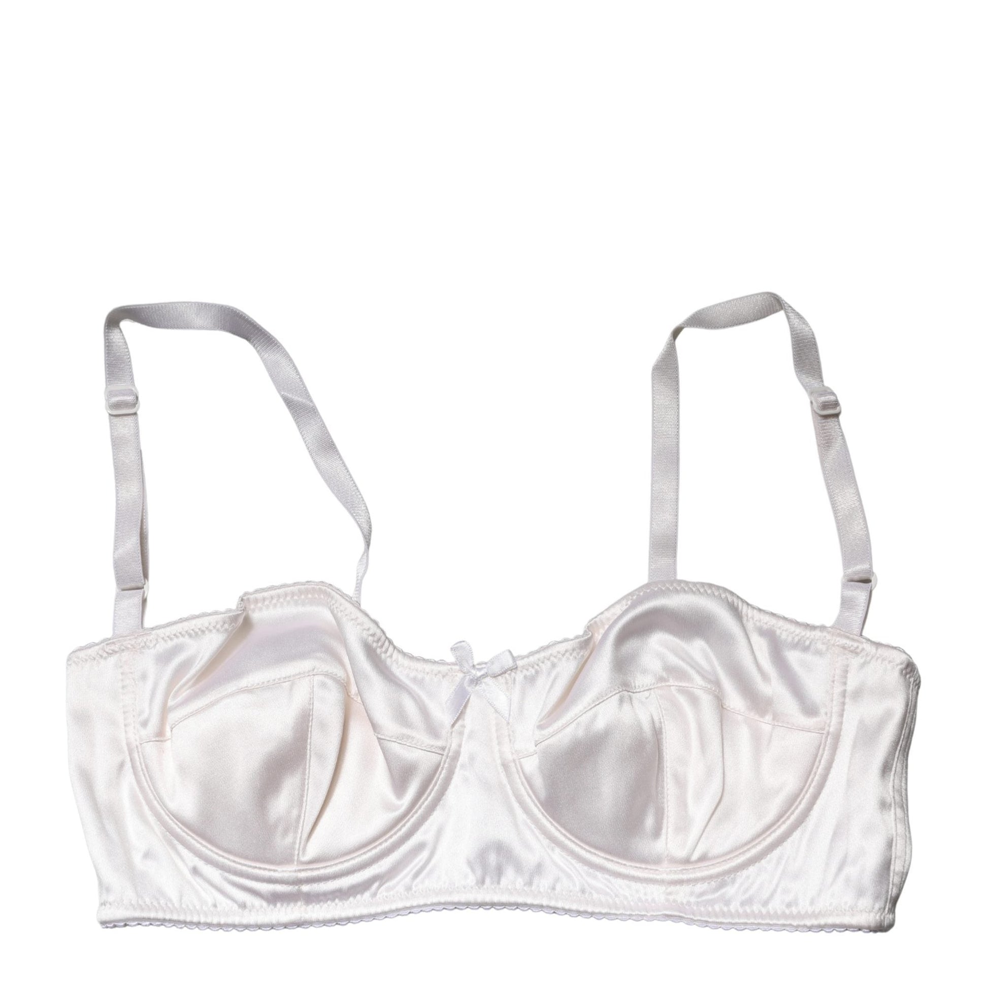 Dolce & Gabbana White Semi-Pad Underwire Balconette Bra Underwear