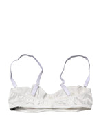 Dolce & Gabbana White Semi-Pad Underwire Balconette Bra Underwear