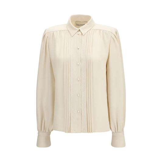Valentino Garavani Beige Silk Shirt Valentino Garavani