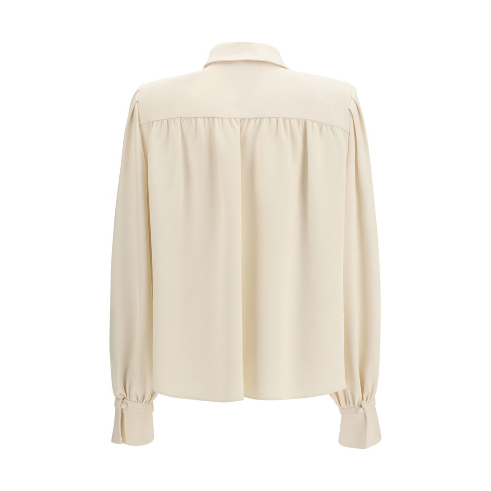 Valentino Beige Silk Shirt Valentino