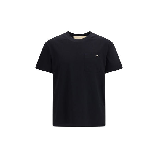 Valentino Garavani Black Cotton T-Shirt Valentino Garavani