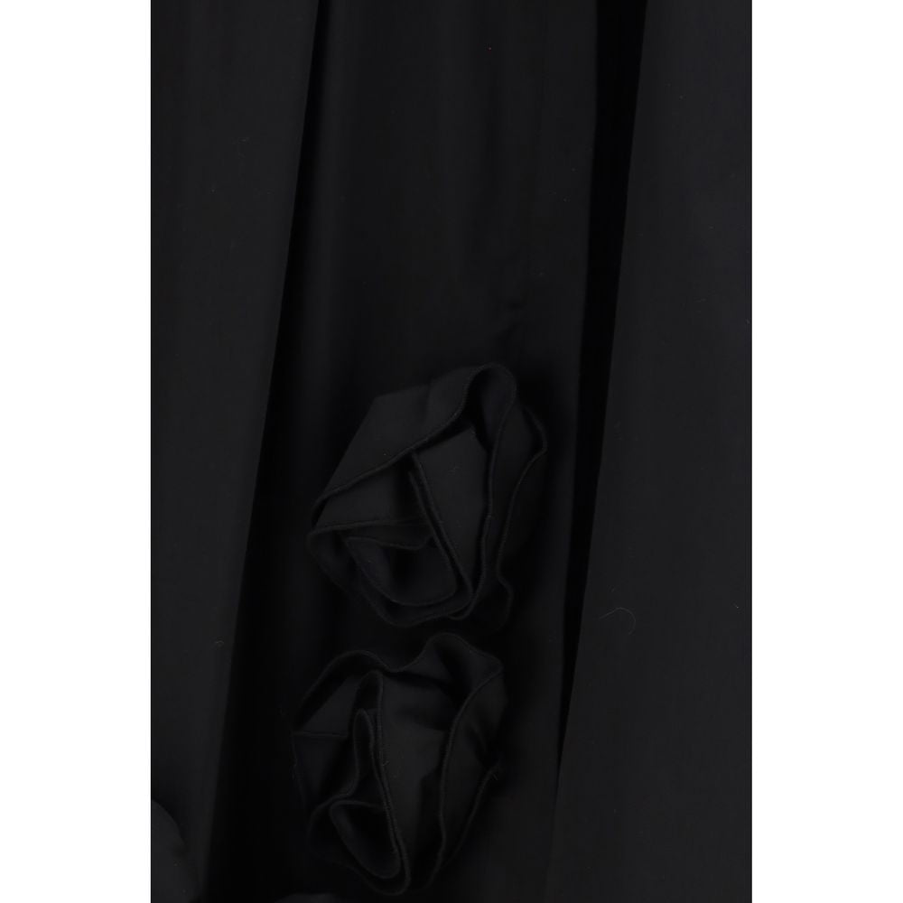 Ella Black Cotton Casual Dress Ella