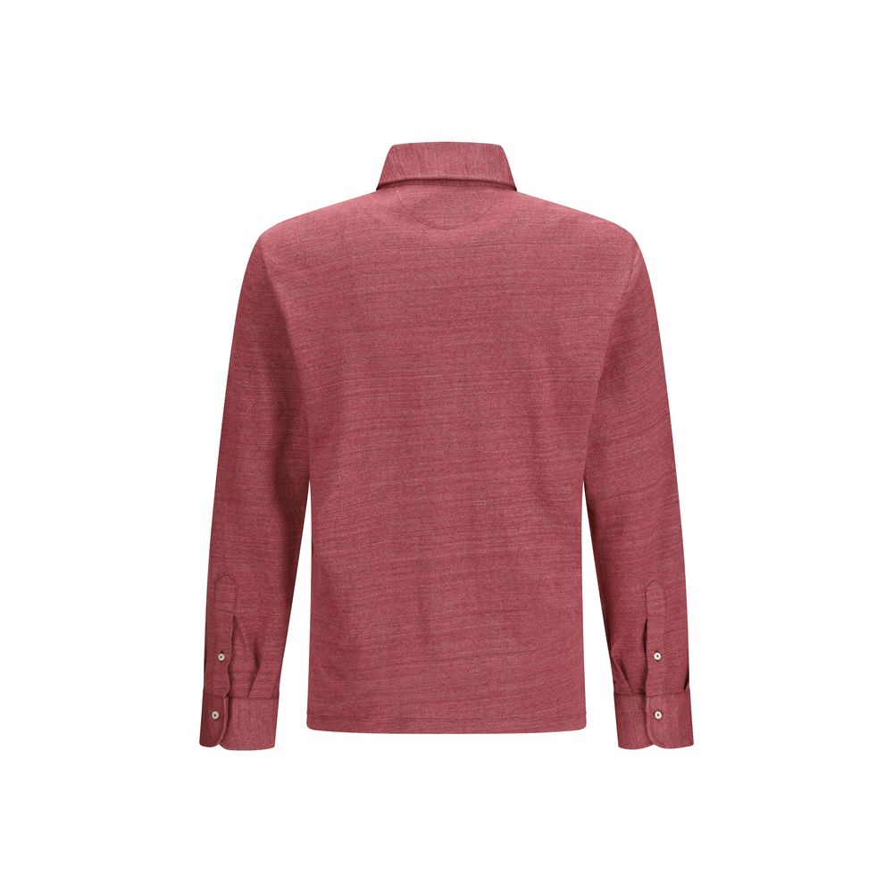 Brunello Cucinelli Multicolor Linen Polo Shirt Brunello Cucinelli