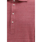 Brunello Cucinelli Multicolor Linen Polo Shirt