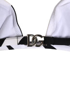 Dolce & Gabbana Black White Zebra Bikini Top Bottom Swimwear - Eljoys Fashion 