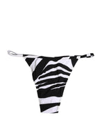 Dolce & Gabbana Black White Zebra Bikini Top Bottom Swimwear - Eljoys Fashion 