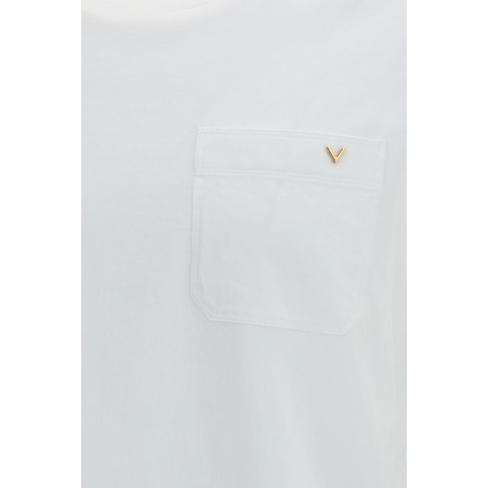 Valentino White Cotton T-Shirt Valentino