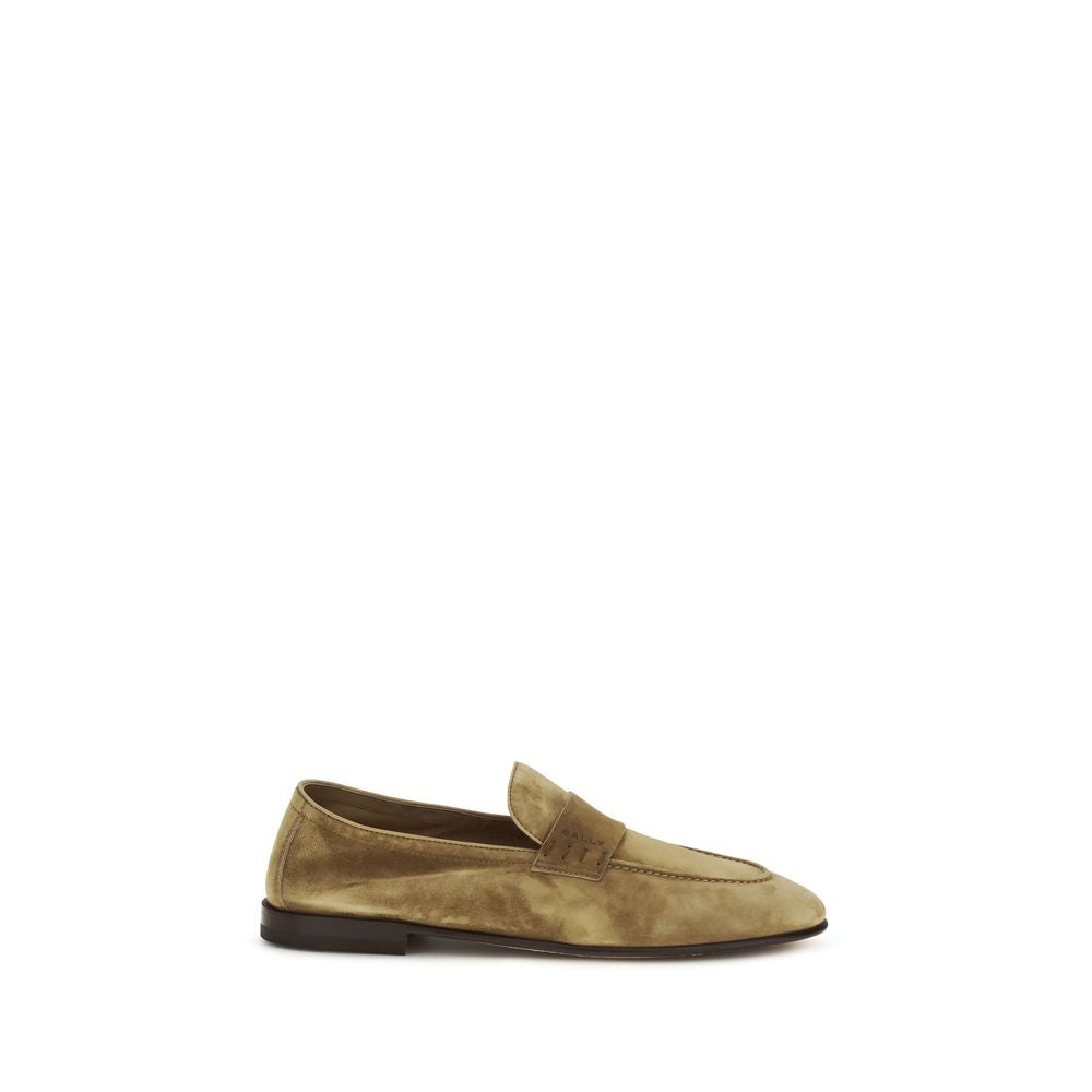 Bally Beige Calf Leather Bos Taurus Slip-On Loafers Bally
