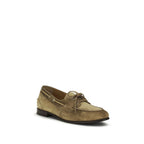 Bally Beige Buffalo Leather Slip-On Loafers Bally