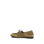 Bally Beige Buffalo Leather Slip-On Loafers Bally