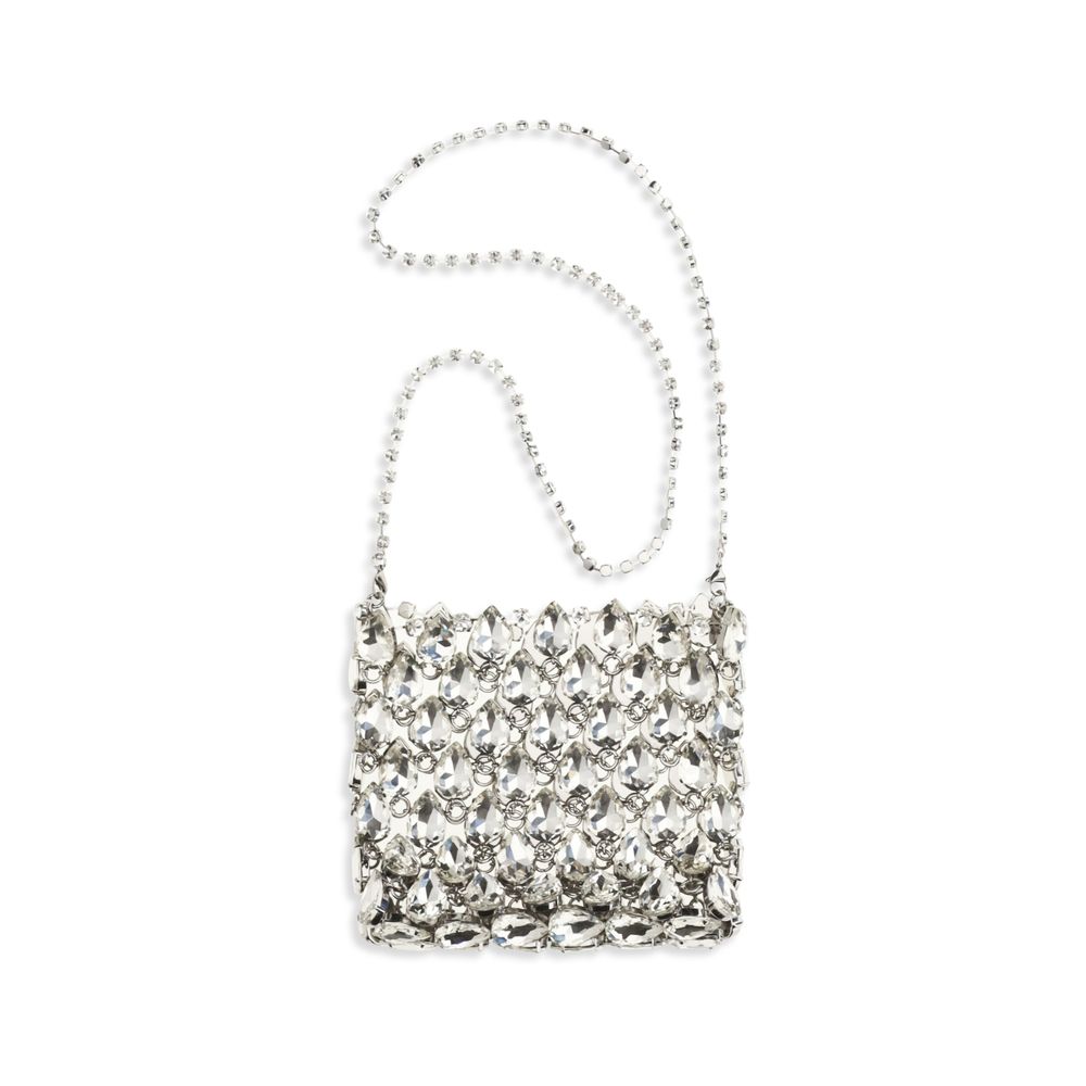 Self-Portrait Silver Polyester Shoulder Bag Self-Portrait