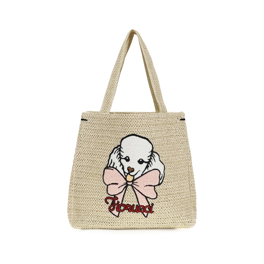Fiorucci Beige Paper Shoulder Bag Fiorucci
