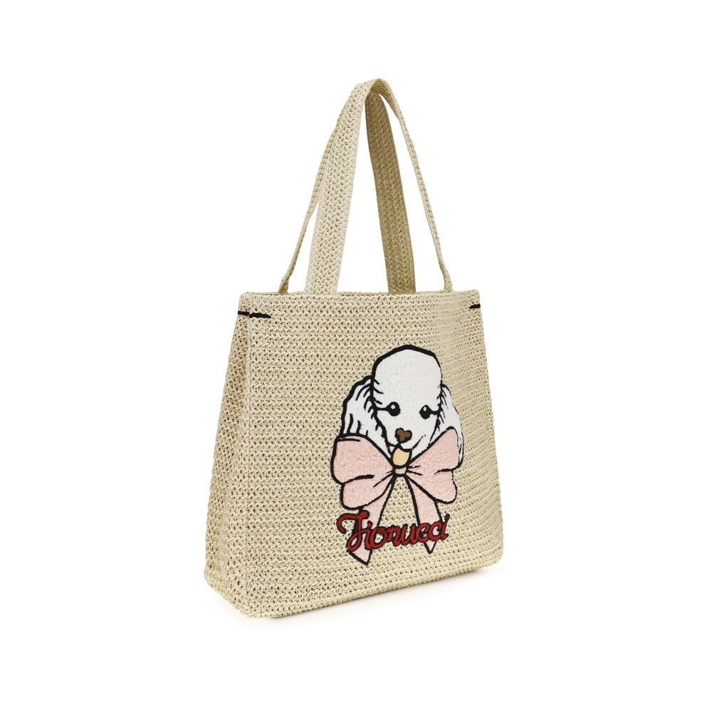 Fiorucci Beige Paper Shoulder Bag Fiorucci