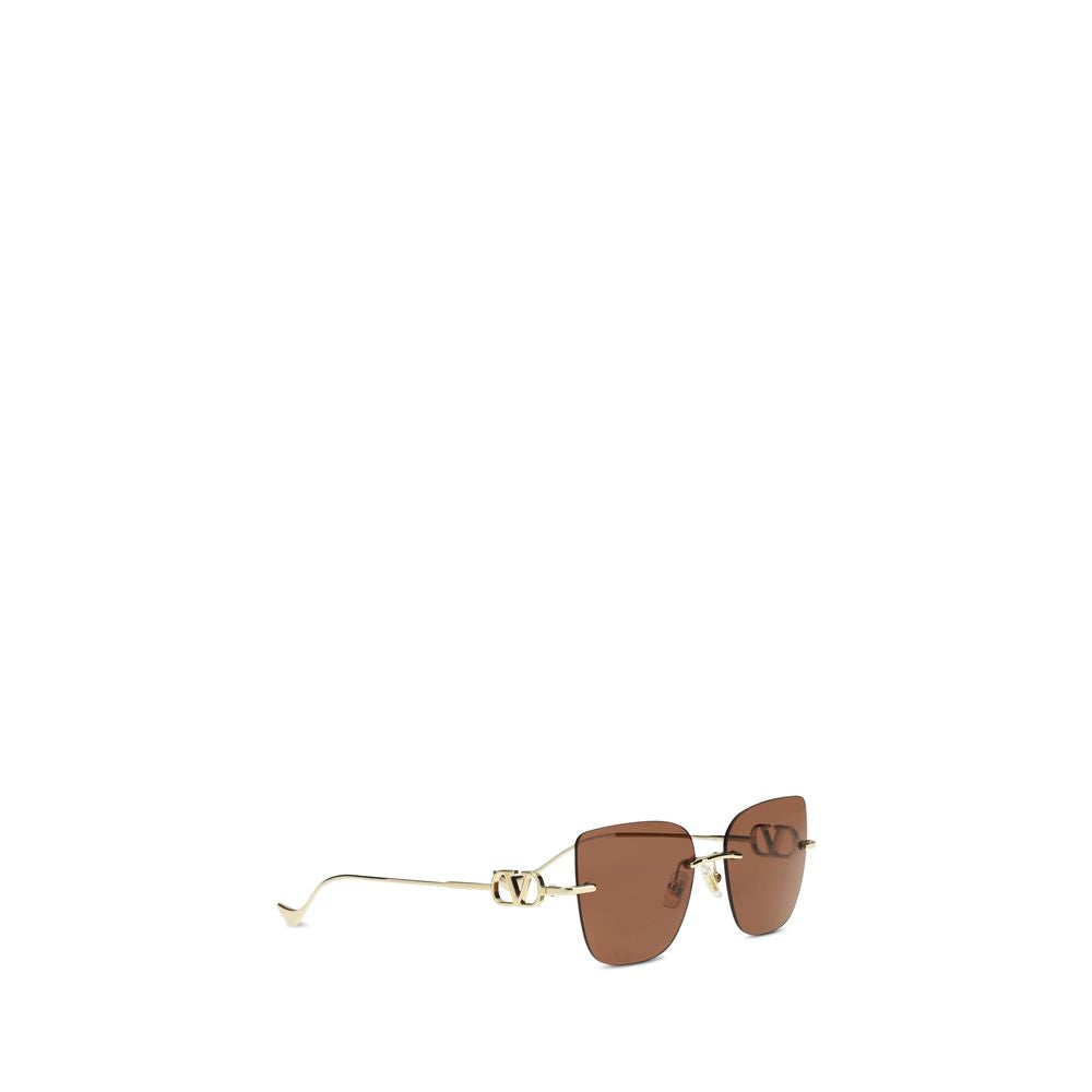 Valentino Garavani Brown Metal Sunglasses Valentino Garavani