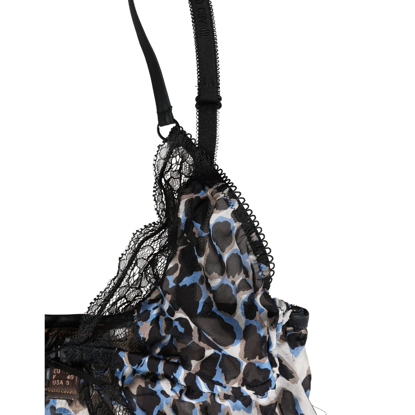 Roberto Cavalli Multicolor Leopard Babydoll Chemise Underwear