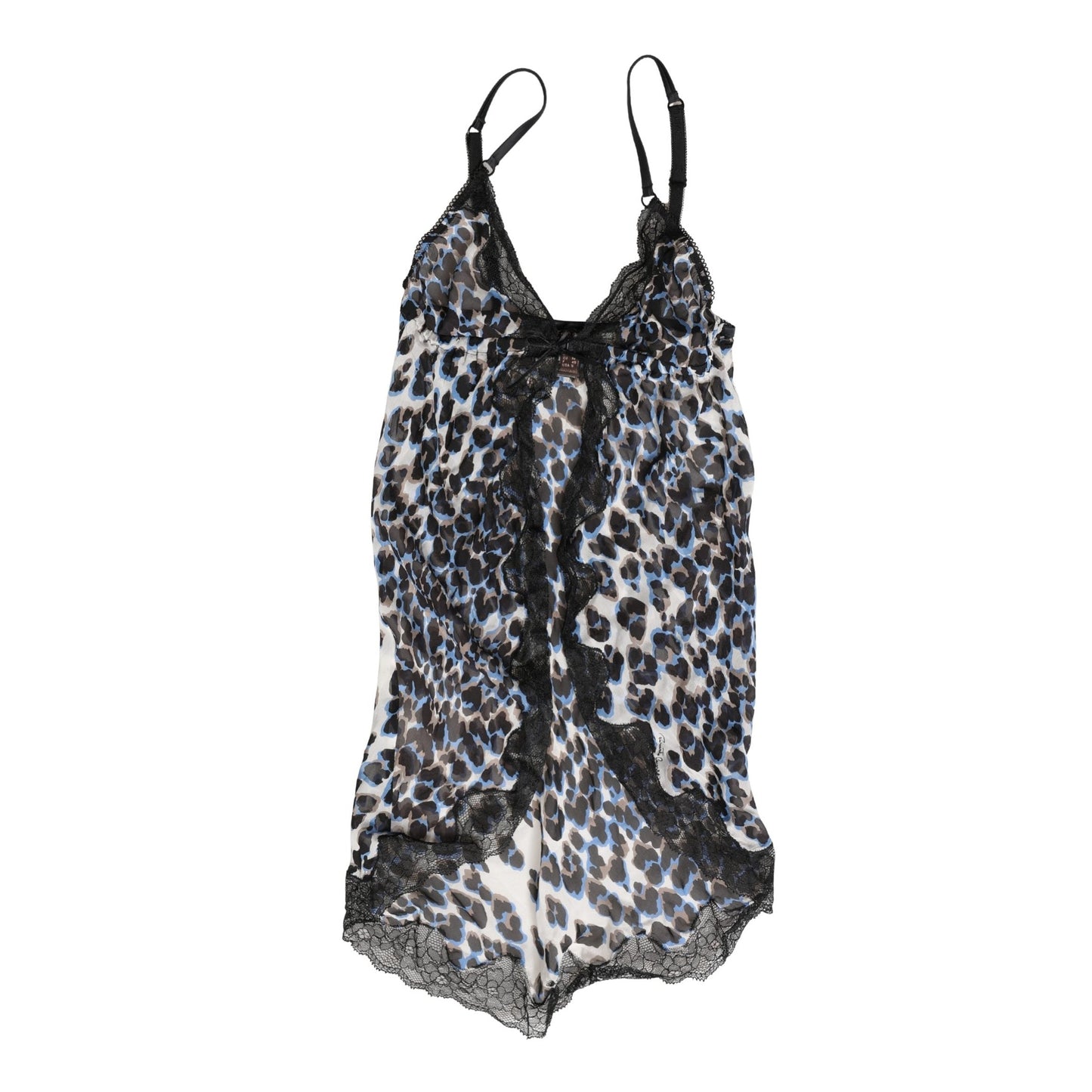 Roberto Cavalli Multicolor Leopard Babydoll Chemise Underwear