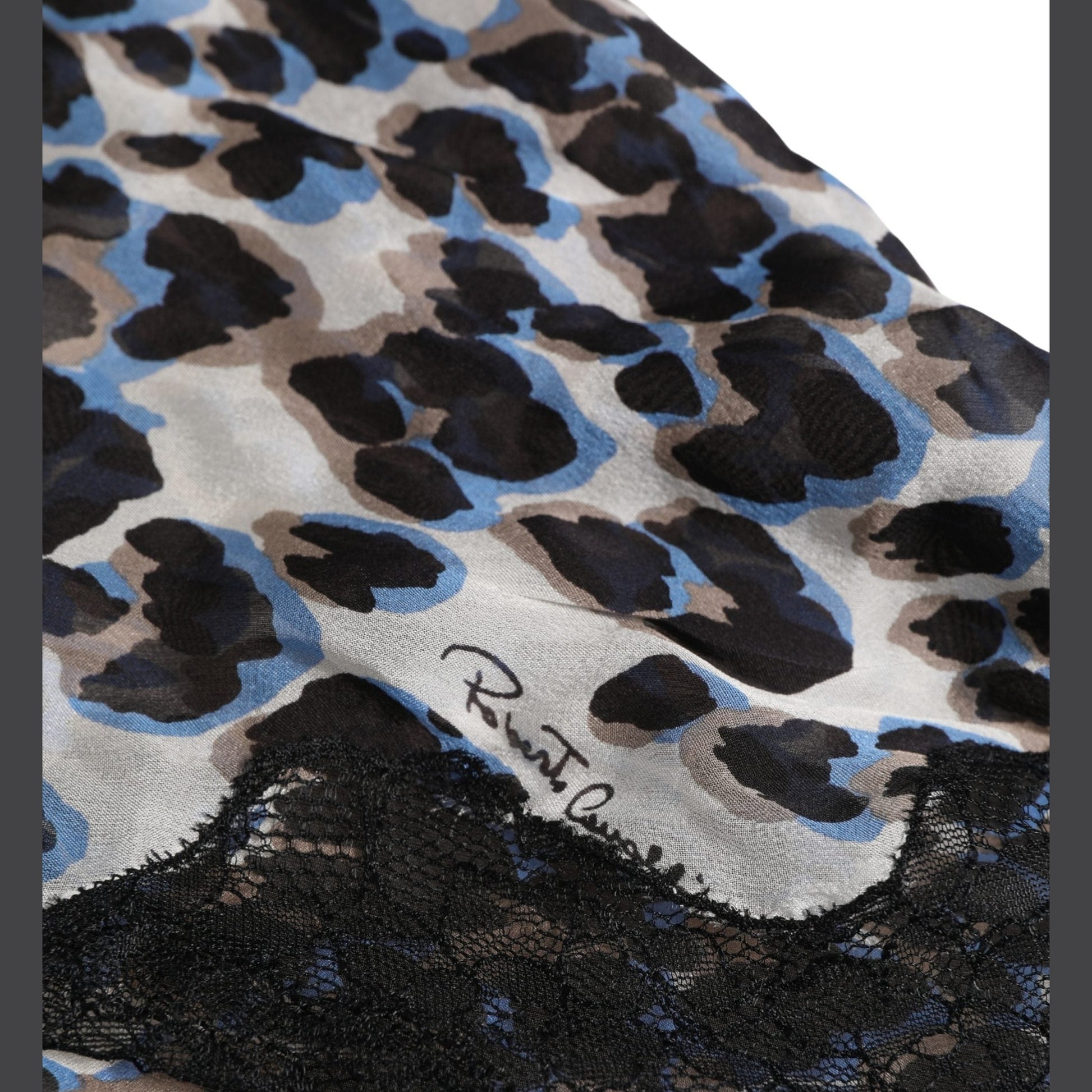 Roberto Cavalli Multicolor Leopard Babydoll Chemise Underwear
