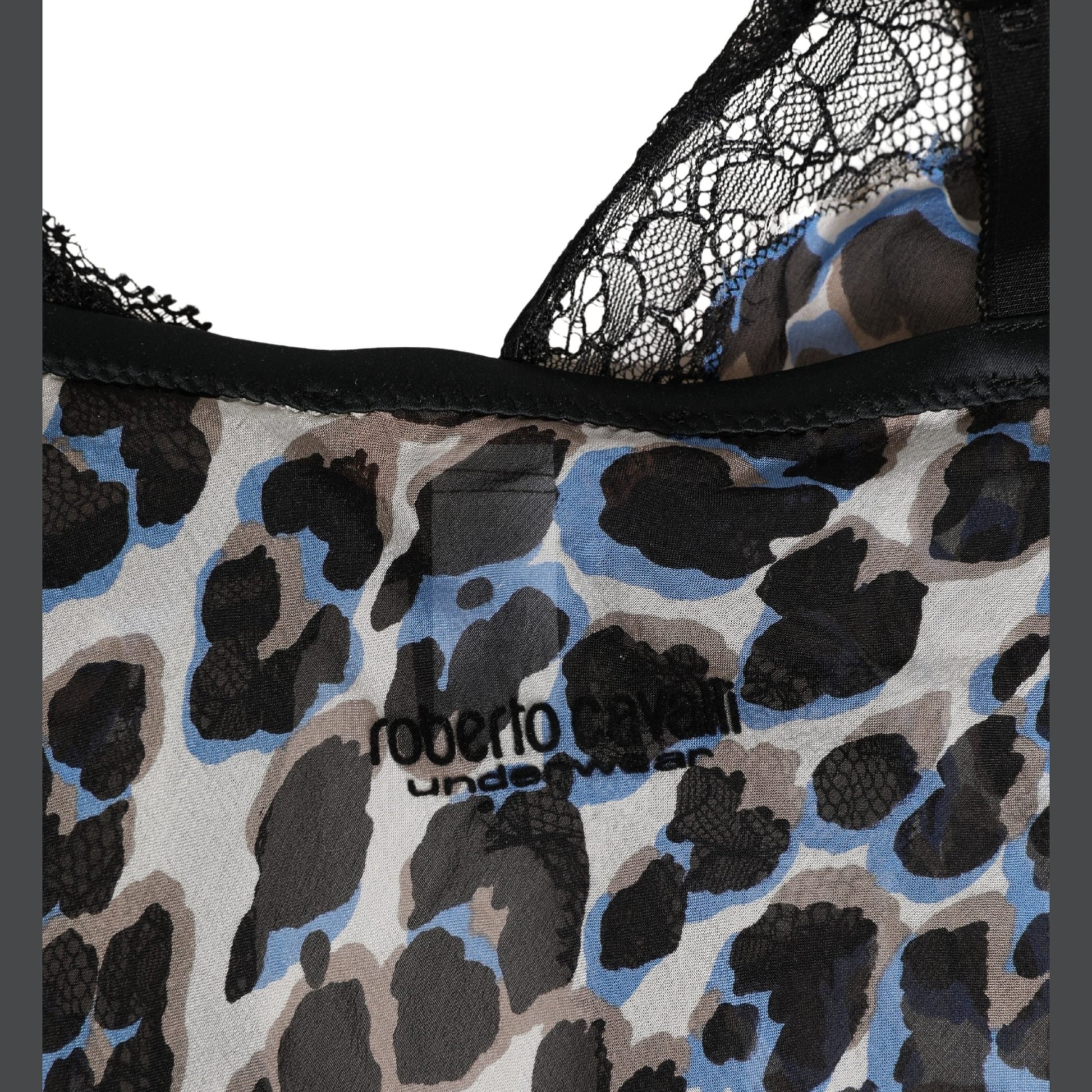 Roberto Cavalli Multicolor Leopard Babydoll Chemise Underwear