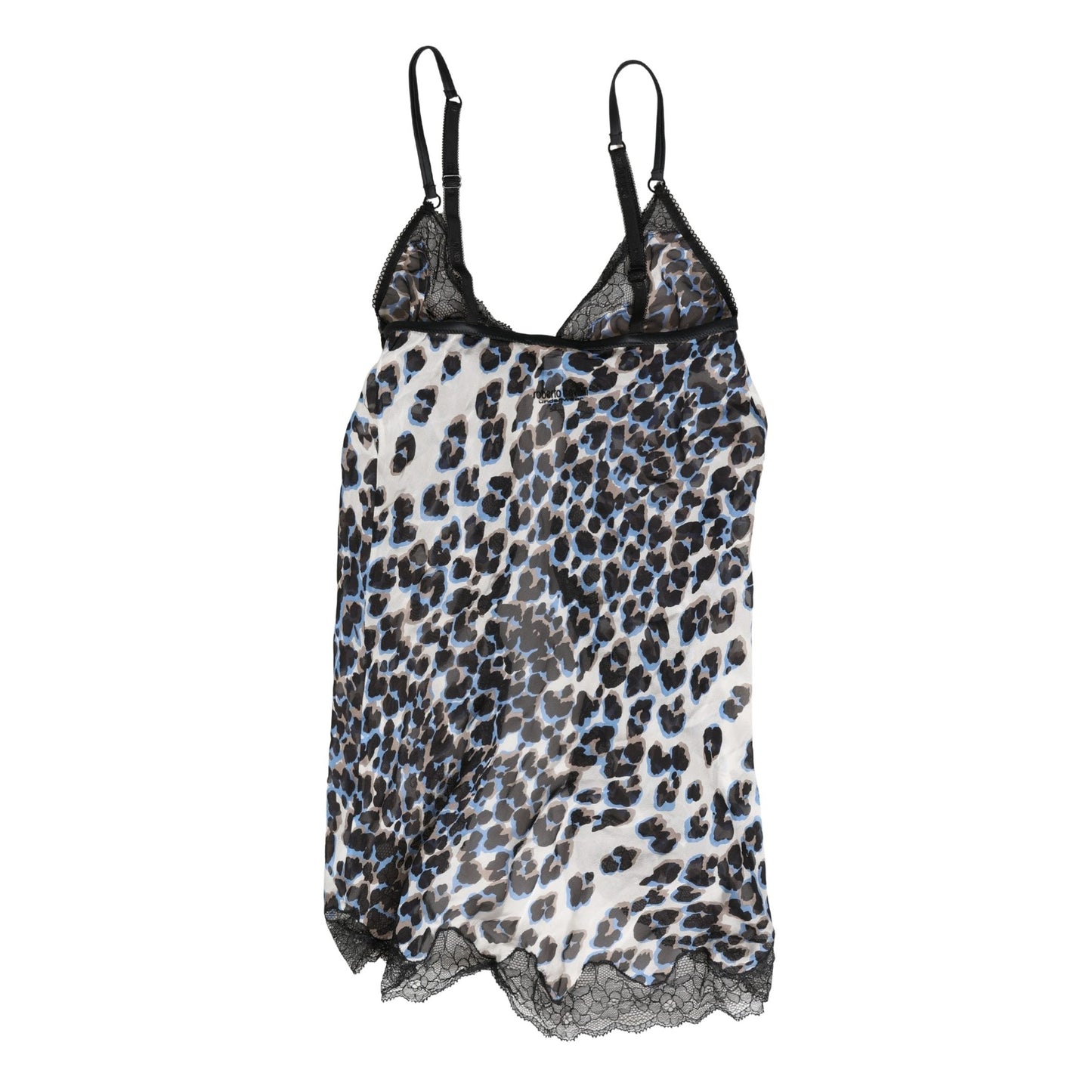 Roberto Cavalli Multicolor Leopard Babydoll Chemise Underwear