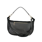 Mario Valentino Nero polyurethane women's bag with sleek design and adjustable strap, featuring subtle branding and spacious interior.