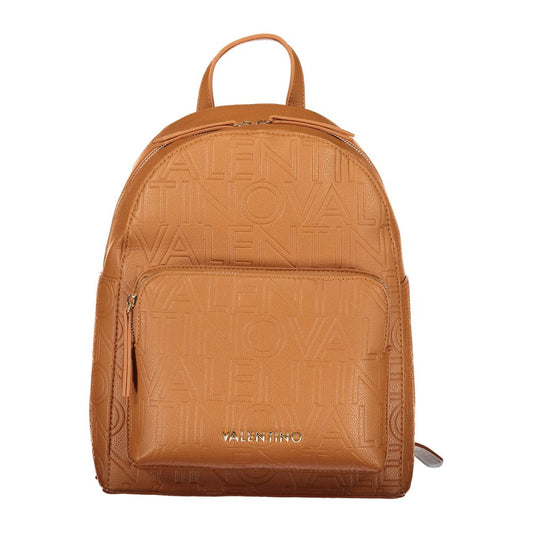 Mario Valentino Brown Polyurethane Women's Backpack Mario Valentino