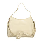 Beige Mario Valentino women's polyurethane bag with sleek design and gold-tone hardware, ideal for stylish everyday use.