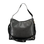 Mario Valentino Nero women's bag made of polyurethane, featuring a sleek, modern design with stylish details and a top handle.