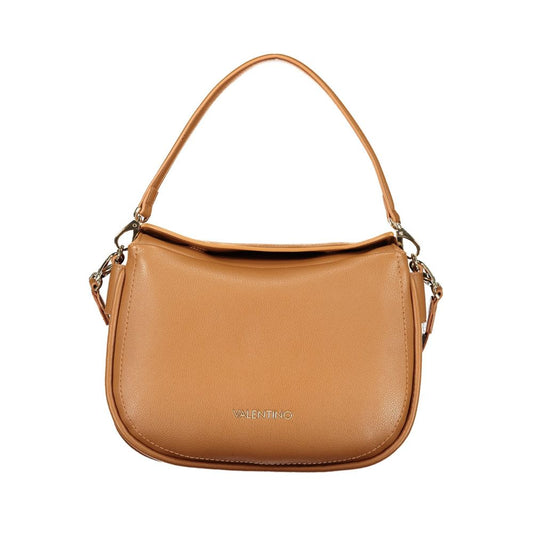 Mario Valentino Brown Polyurethane Women's Bag with Removable Shoulder Strap Mario Valentino