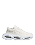 Dolce & Gabbana White Slip On Wave Low Top Sneakers Shoes