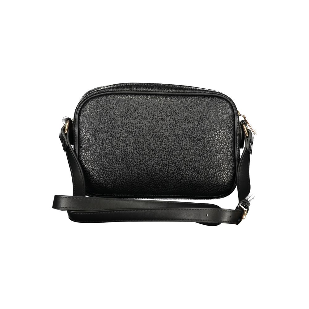 Mario Valentino Nero polyurethane women's bag featuring a sleek design with top handles and subtle branding.