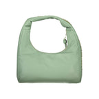 Mario Valentino Verde polyurethane women's bag with sleek design and top handle, featuring a modern, stylish appearance.