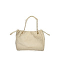 Beige polyurethane women's bag by Mario Valentino with sleek design and structured shape, perfect for stylish everyday use.