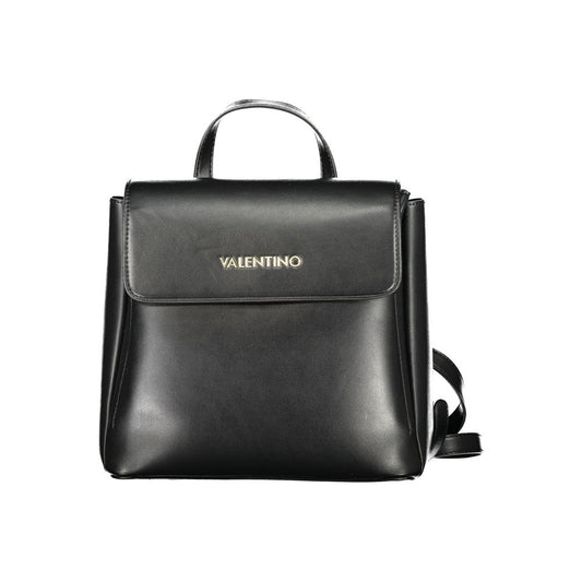 Mario Valentino Black Polyurethane Women's Backpack Mario Valentino