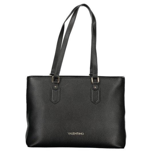 Mario Valentino Nero Poliuretano Womens Bag with Internal Pocket and Phone Spaces Mario Valentino
