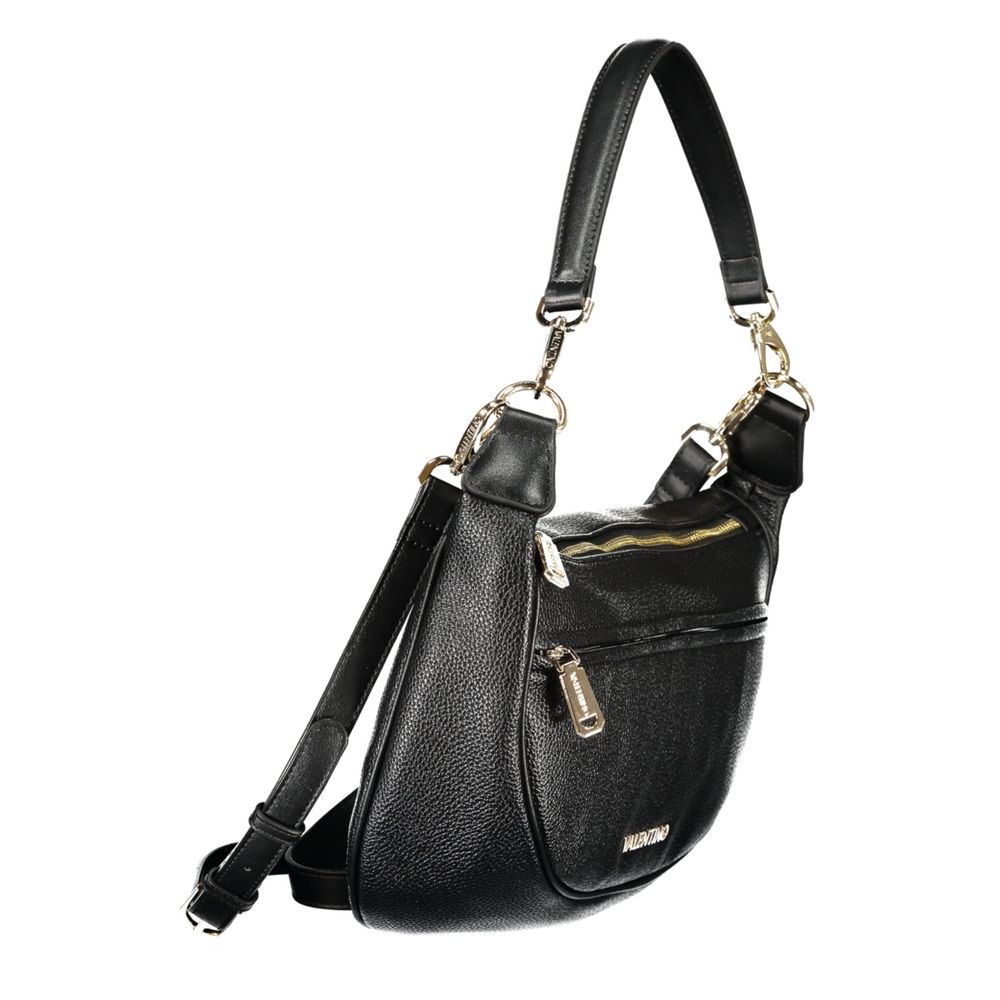 Mario Valentino Nero women's polyurethane bag with sleek design and subtle logo, stylish accessory for everyday use.