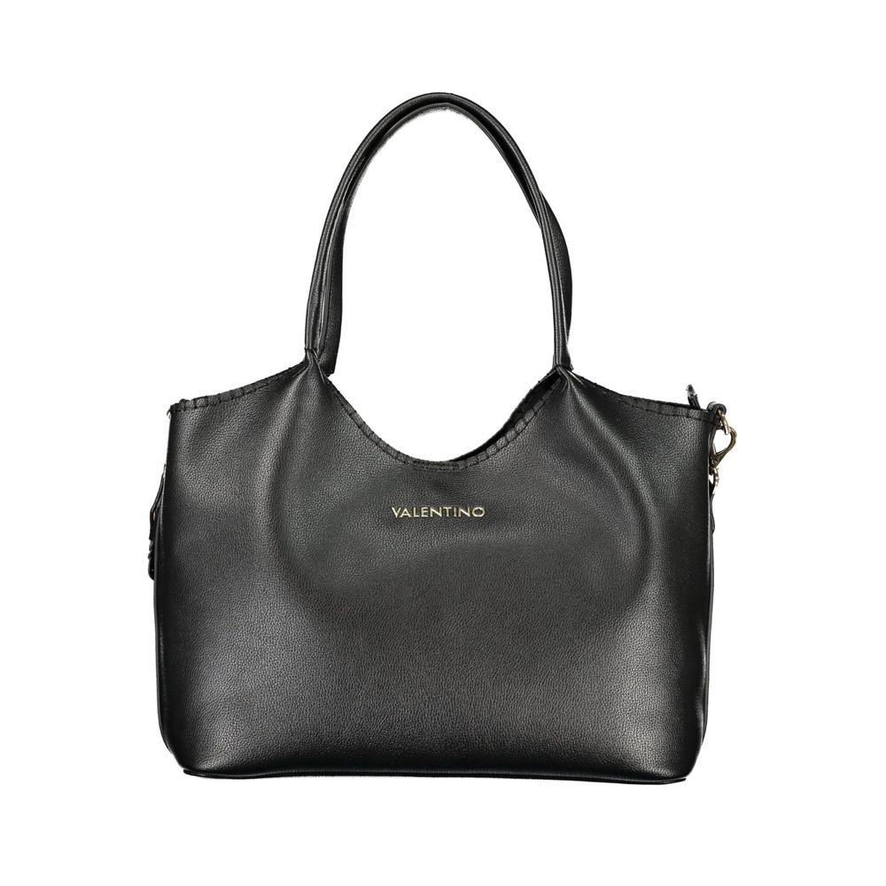 Mario Valentino Nero Donna bag made of polyurethane with sleek design and top handle, perfect for stylish everyday use.