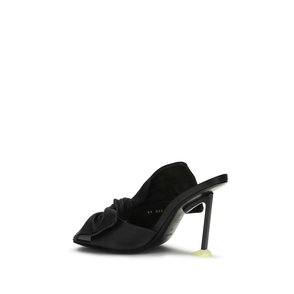Givenchy black lamb leather high heel pumps with pointed toes and sleek design, showcasing elegant footwear for women.