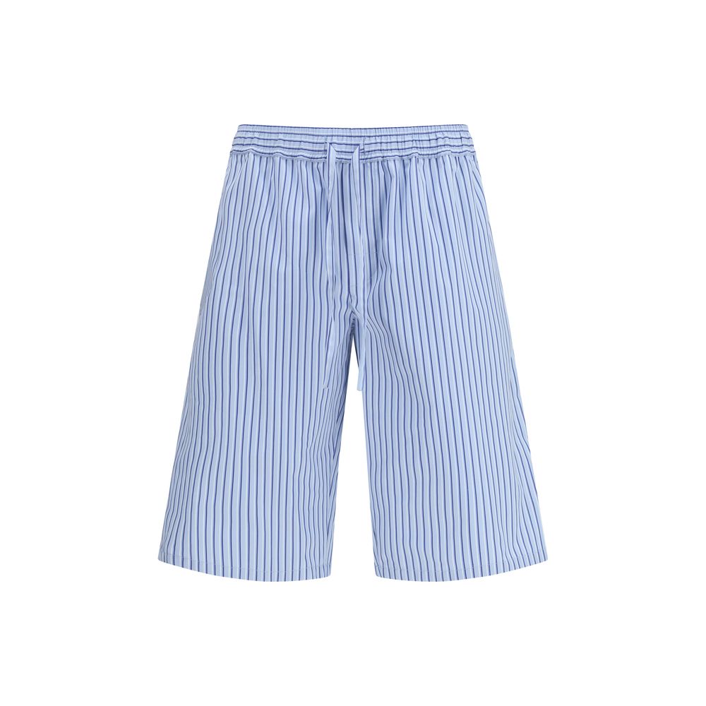 Dolce & Gabbana Blue Cotton Bermuda Shorts Dolce & Gabbana