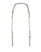 Dolce & Gabbana Black Leather Gold Chain Bag Accessory Shoulder Strap - Eljoys Fashion 