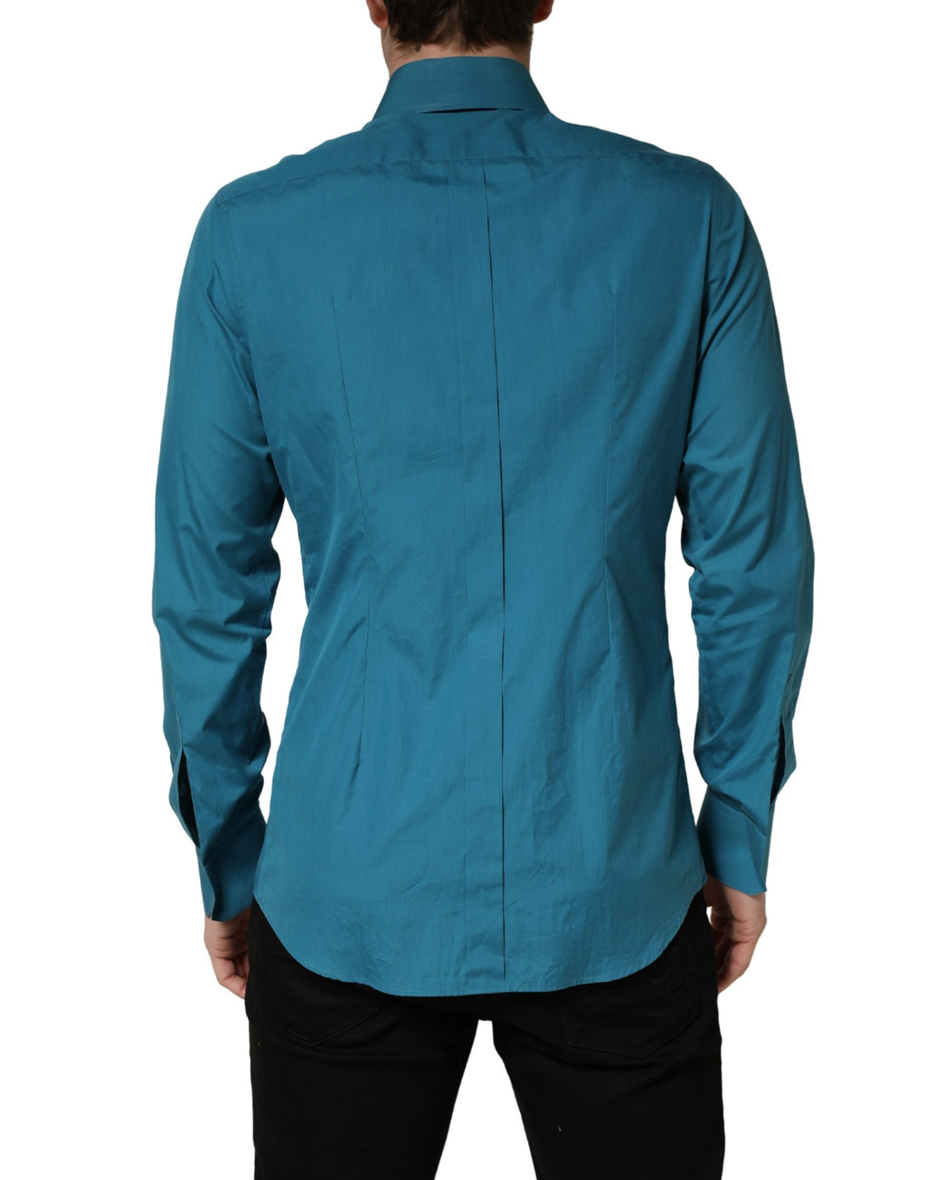 Dolce & Gabbana Blue SARTORIA Long Sleeve Cotton Dress Shirt Dolce & Gabbana