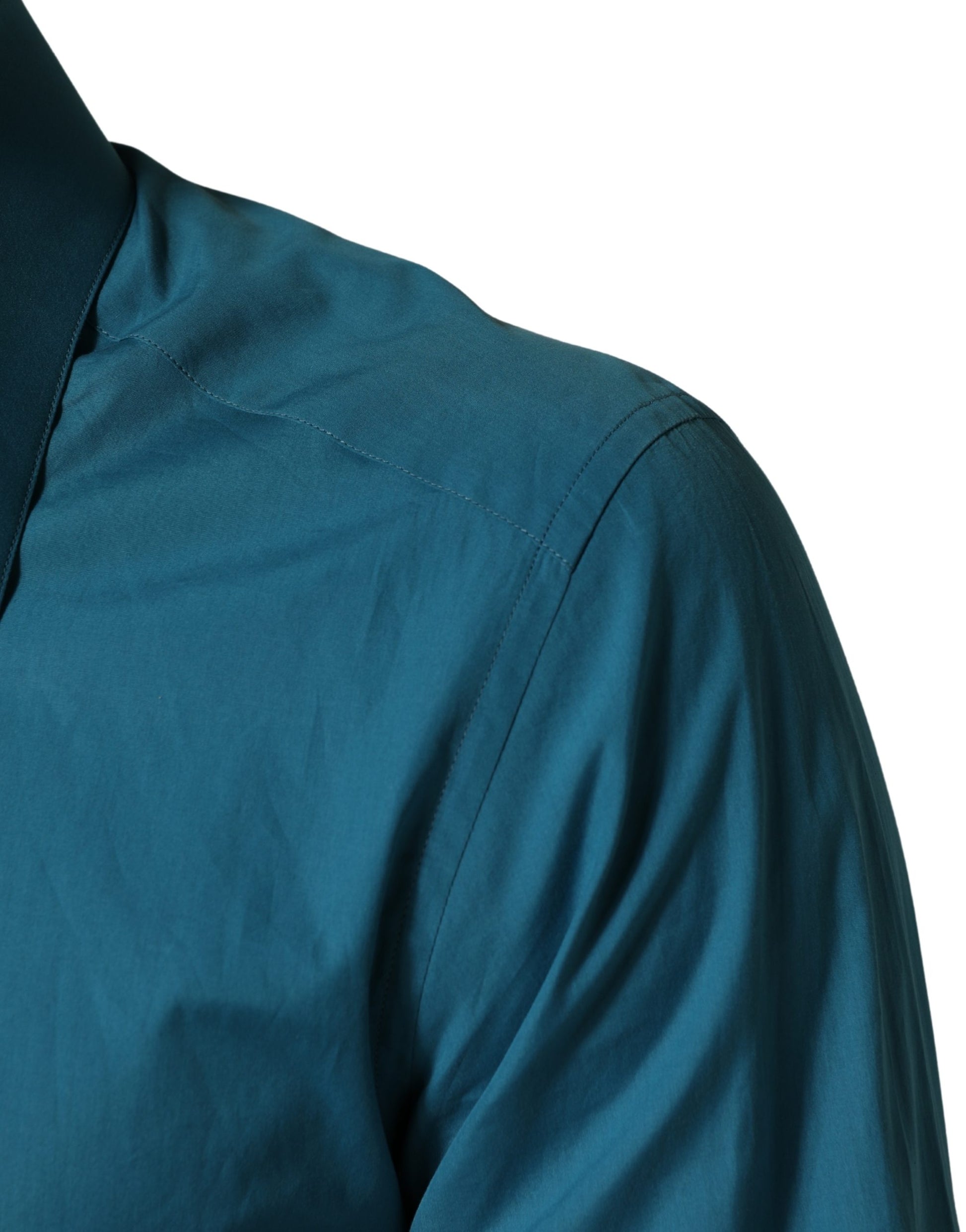Dolce & Gabbana Blue SARTORIA Long Sleeve Cotton Dress Shirt Dolce & Gabbana