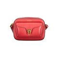 Coccinelle Rosso Leather Women's Bag with Adjustable Strap and Pockets Coccinelle